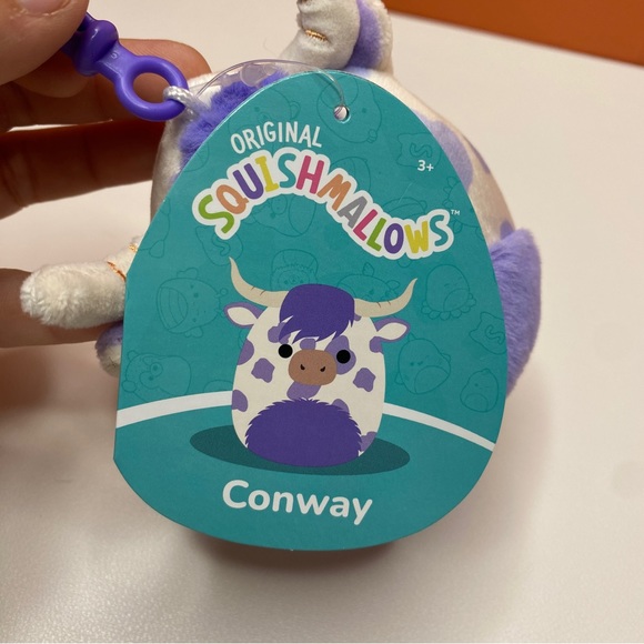Squishmallow Conway the Highland Cow Clip 3” - Picture 5 of 8